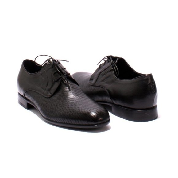 Italian VINICIO CAMERLENGO 8364a Black Leather Lace-Up Classic Shoes main image 7